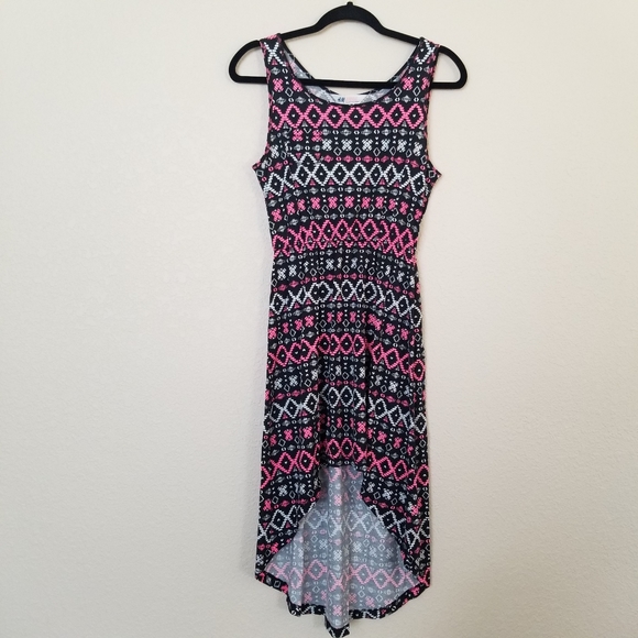 H&M High-Low Patterned Maxi Dress Girls 12-14 - Picture 1 of 8